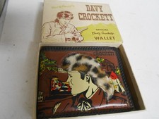 ORIGINAL 1955 WALT DISNEY DAVY CROCKETT OFFICIAL WALLET IN BOX NICE picture