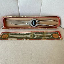Vintage Louper Solingen Flamme Kitchen Shears Poultry Rare Box Germany 755 SS picture