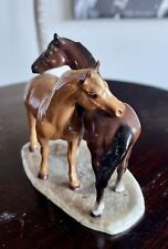 Vintage Hagen Renaker Horses In Love Porcelain Sculpture picture