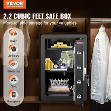 VEVOR Safe 2.2 Cubic Feet Home Safe Steel for Cash Gold 15.75x13x23.6 inch picture