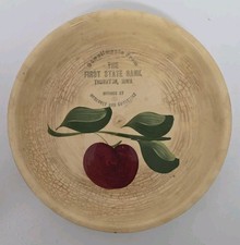 Vintage Watt #33 Eve-N-Bake Apple Pie Plate Thornton, Iowa  Bank Advertising  picture