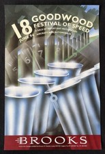 Orig. 1994 Brooks Cars Automobilia Auction Poster Goodwood Festival of Speed picture
