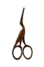 Vintage Birth Stork Scissors Bird Long Beak Stork Scissors Embroidery Crafting