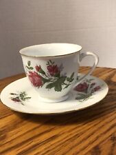 Vintage Teacup And Saucer. Made In China. Bone China. picture
