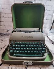 Remington Rand Miracle Tab Quiet Riter Typewriter With Case Vintage 1950s picture