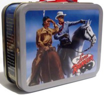Retro Miniature Size Lone Ranger Metal Lunch Box – 5 inch x 4 inch x 2 inch picture