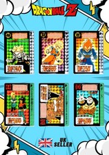Dragon Ball Z Carddass Part 10 BANDAI Made in Japan 1992 Vintage (6 Holo Set) picture