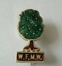 Vintage W F M W Small  Metal Enamel Badge picture