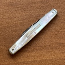 Antique Robeson ShurEdge 733131 MOP Split Back Whittler Knife Broken Blade picture