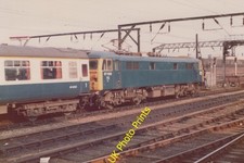 Railway Photo 6x4 BR Blue - Class 87 87022 departs Crewe c1978 picture