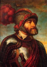 Stunning Oil painting Peter Paul Rubens - The Emperor Charles V in armor canvas picture