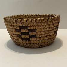 Vintage Handmade Native American Basket Pima Small 6