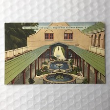 Florida Vintage Postcard Open Air Aquarium Key west picture