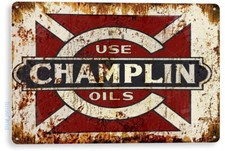 TIN SIGN Champlin Oil, Gas, Garage, Auto Shop, Retro, Rustic, Decor, A850 picture