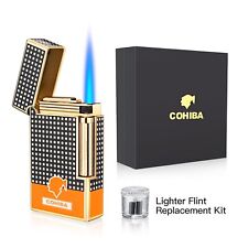 Torch Butane Lighter Jet Flame Refillable Windproof Cigar lighter gift box NOgas picture