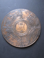 1776 1926 US 150 yr Independence Sesqui Centennial metal coaster w/ Liberty Bell picture
