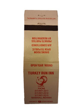 Turkey Run Inn, Indiana Advertising Vintage Matchbook Cover picture