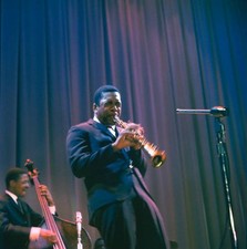 American jazz saxophonist John Coltrane bassist performing stage 1- Old Photo picture