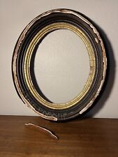 SUPERB DADAISM Victorian Deep Oval Gold Gilt Oval Wide Picture Frame 8x10 picture