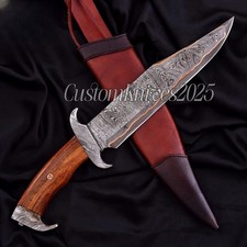Premim Quality Copper Damascus Fixed Blade Bowie Knife 17