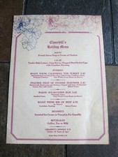 1974 Churchills Restaurant Holiday Menu Glendale California picture