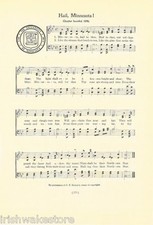 UNIVERSITY OF MINNESOTA Original Vintage Song Sheet with School Seal c 1937 picture