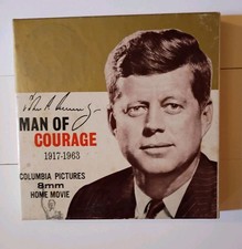 Vintage JFK Man of Courage 8mm Home Movie Columbia Pictures 1917-1963 Reel picture
