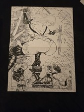 Aphrodite IX Original Comic Art Huge  picture