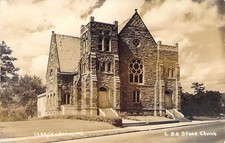 L.D.S. Stone Church Independence Missouri Postcard picture