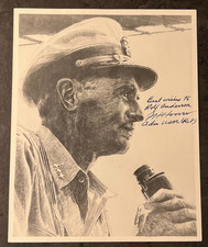 Admiral John H Hoover Signed Photo US Navy Retired Autograph Naval Portrait WWII picture