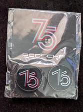 NEW Sealed Porsche 75th Anniversary Lapel Pin/Hat Set 1948-2023 FAST Shipping picture