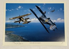 Lt James Pickering Signed Stan Stokes Print “Faith, Hope & Charlty” AIV COA picture