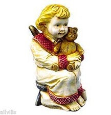 PASTILLE Little Girl with Teddy Bear # ANSEOOG HARMONY KINGDOM Timed Editions picture