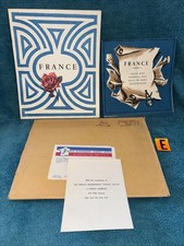Vintage 1950’s French Tourism Brochures - France Travel Paris Tourist Road Map E picture