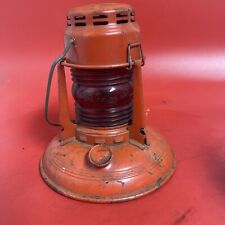 Vintage Dietz No 40 TRAFFIC GARD Red Glass Oil Signal Lantern BROKEN GLOBE picture