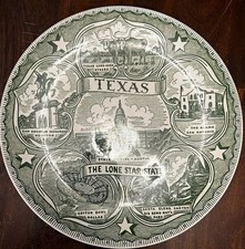 Texas The Lone Star State Souvenir Plate Decorative Texas State Keepsake picture