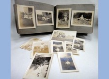 1925 antique LEO HARBEN POU Jr. BABY BOOK scrapbook PHOTOGRAPHS jasper al picture