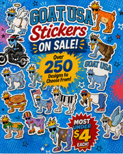 😎 SUMMER SALE😎 🔥Rare Goat USA Stickers 🐐🔥Over 250 to choose from picture