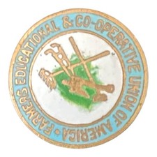 Antique Farmers Educational & Cooperative Union of America Lapel Pin Co-op picture