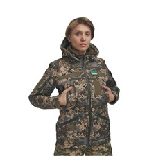 Women Tactical Softshell Jacket MM14 Pixel 2in1 Winter Military Coat Ukraine picture