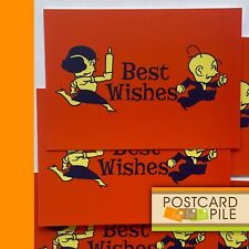 Unused Postcards, Set Of 5, Retro Best Wishes Postcard Greeting Lot Comic Annv picture