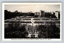 Roswell NM-New Mexico, Military Institute Regimental Formation, Vintage Postcard picture