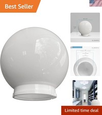 Elegant 6-Inch White Acrylic Replacement Globe for Indoor and Outdoor Lighting picture