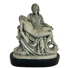 Vtg Marwal Ind Inc Michelangelo Pieta Statue Mary holds Jesus Crucifixion 14