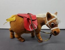 Vintage Thelwell Flocked Pony Kipper Toy Horse Figure – 4” Tall (Read) picture