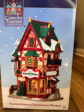 Lemax Carole Towne Tannenbaum Christmas Shoppe Illuminated w/ Box 2003 picture