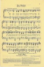 BOSTON COLLEGE Vintage Song Sheet c1931 