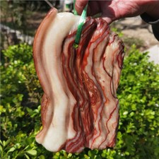 1.8Kg Natural Polished Pork Stone Meat specimen  O392 picture
