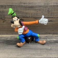 Disney Goofy Hitch Hiking Figurine Seated on Luggage Paper Weigh Decor Y2K picture