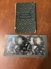 Swedish Royal Family King Oscar II Stereoview Card & Family Photo Booklet picture